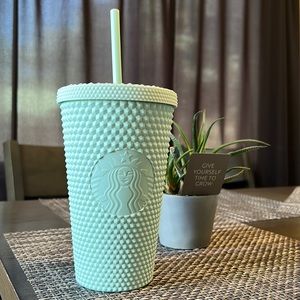 *N E W*  STARBUCKS Mint Green (Grande) Jelly Studded Tumbler